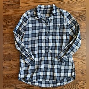 Jcrew flannel tunic